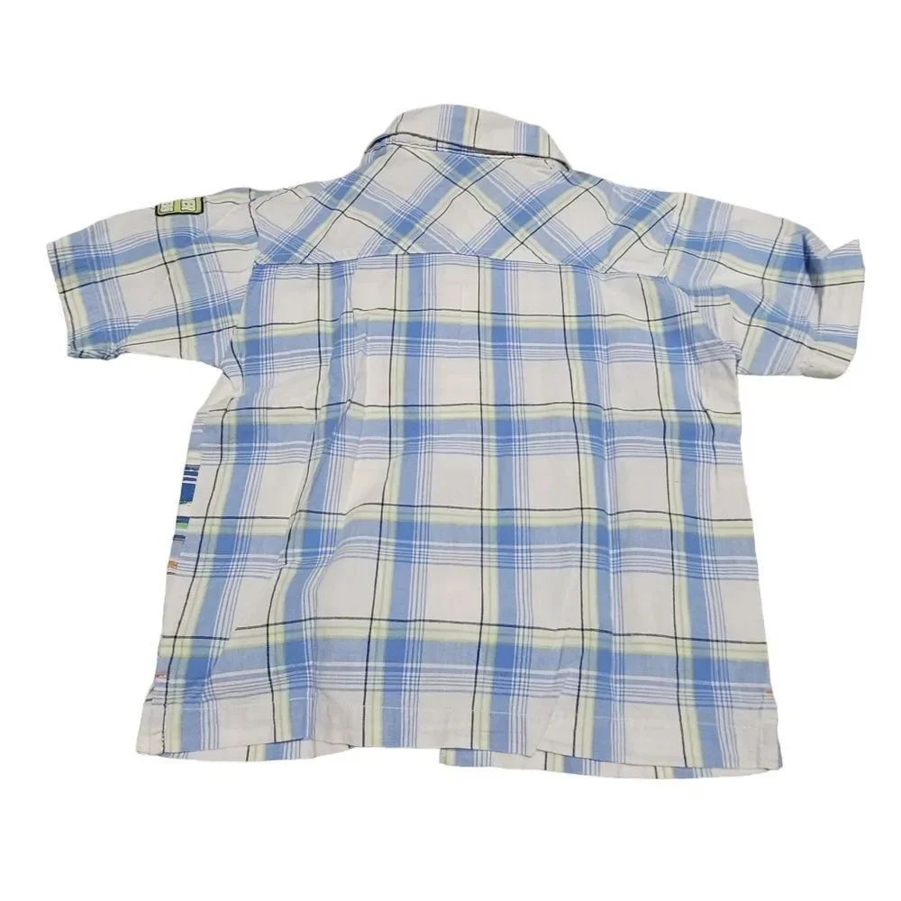 Power Ranger button up plaid graphic shirt - Picture 2 of 6